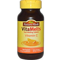 Nature Made, VitaMelts, Вітамін С зі смаком соковитого апельсина, 100 таблеток
