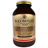 Solgar, B-комплекс 100, 250 растительных капсул