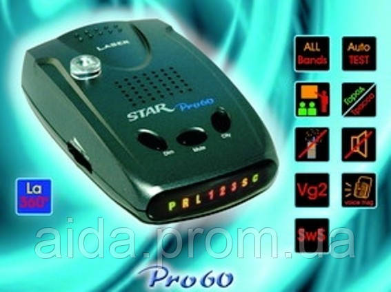 АНТИРАДАР радар-детектор STAR PRO-60 (має)