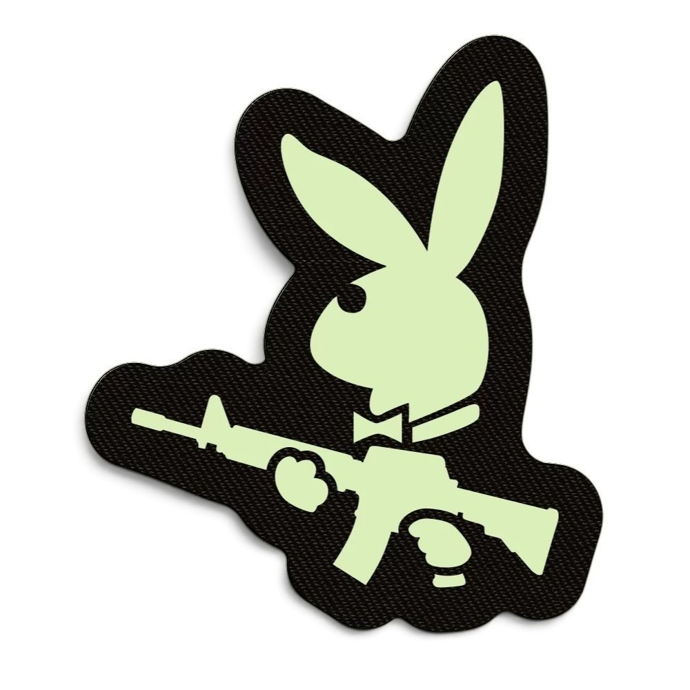 Патч / шеврон сержант Зайчик (Playboy) черный