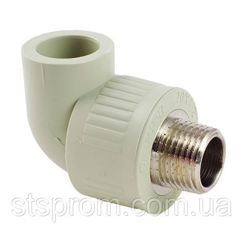 ПП Угольник с переходом на наружную резьбу FADO PPR 20*1/2", фото 1