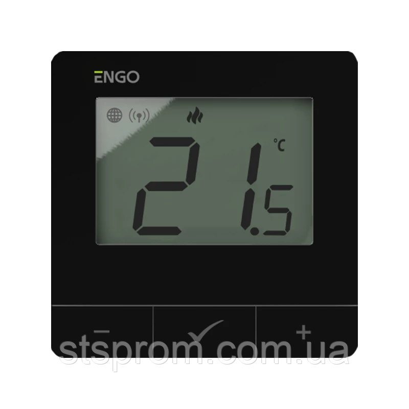ENGO E25-230B - Інтернет терморегулятор ZigBee/868 МГц, 230 В, чорний, фото 1