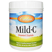 Carlson Labs, Mild-C, Вітамін C у кристалах, 35 унцій (1000 г)