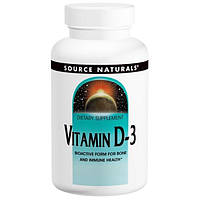 Source Naturals, Витамин D-3, 5000 МЕ, 240 капсул