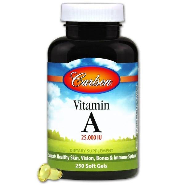 Carlson Labs, Витамин А, 10000 МЕ, 250 капсул