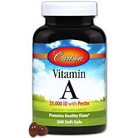 Carlson Labs, Витамин А, 25000 МЕ, 300 мягких капсул