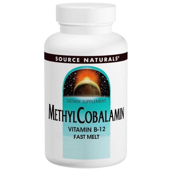 Source Naturals, Метилкобаламін, 5 мг, 60 швидкорозчинних таблеток