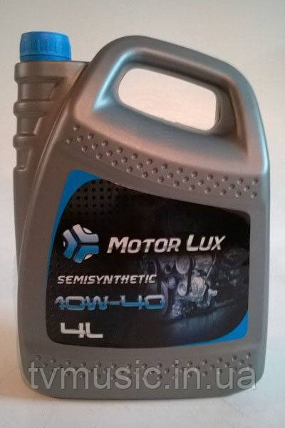 Олива моторна Motor Lux 10W40 4 літри, фото 1