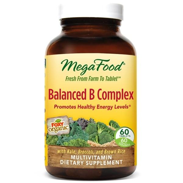 MegaFood, Збалансований комплекс вітамінів В (Balanced B Complex), 60 таблеток