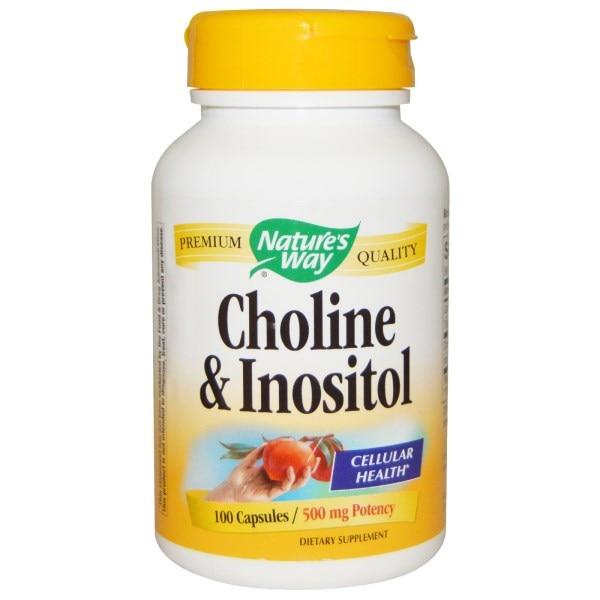 Холин Choline Natures Way 250 мг, 100 капсул