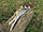 Шампури ручної роботи (630х12х3 мм) з дерев'яною ручкою, неіржавка сталь., фото 3