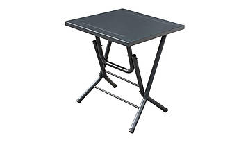 Портативний стіл для саду металевий Rud 600х600 сірий