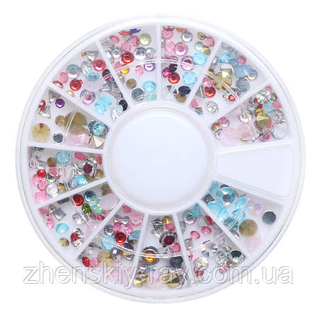 Камінці для нігтів різних форм, кольорів і розмірів, фото 1