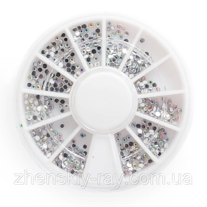 Камінці для нігтів хамелеон одного розміру