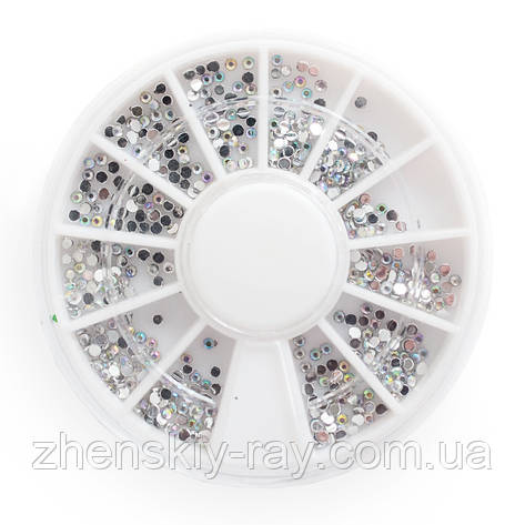 Камінці для нігтів хамелеон одного розміру, фото 1