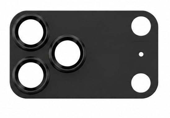 Скло камери з підвищеною стійкістю та рамкою iPhone 17 Pro Max, Захисне скло Black для камери для щоденного використання, фото 1