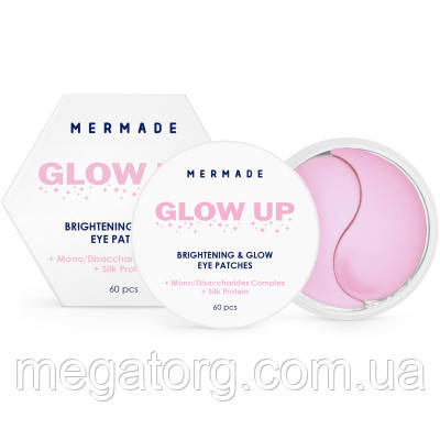 ORIGINAL! Патчі під очі Mermade Silk Protein & Mono-and Disaccharides Complex Освітлювальні гідрогелеві 60 шт. (4823122901279) -, фото 1