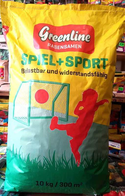 Насіння трави для газонів Ігрове + Спорт ТМ Greenline, Німеччина, 10 кг