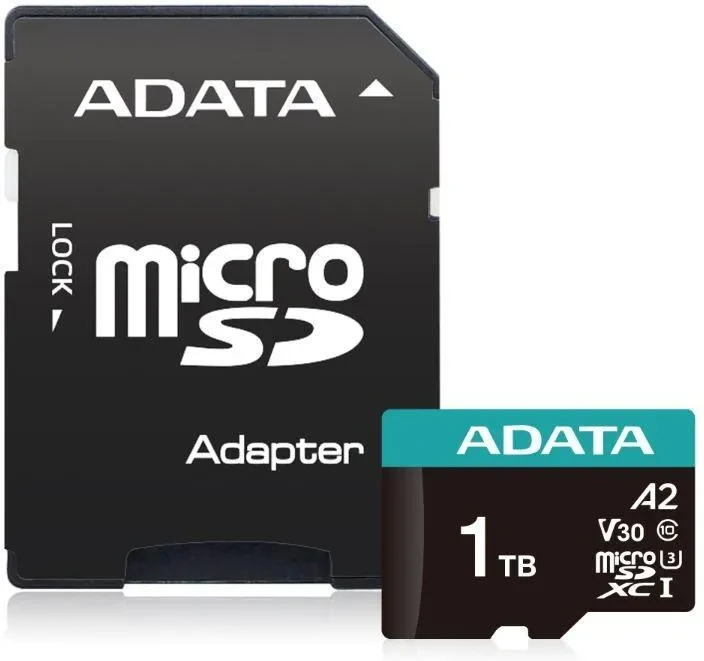Adata Micro SD PremierPro 1TB UHS1 U3 V30 100/85 MB/s + adapter (наЗамовлення), фото 1