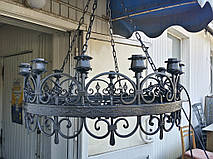 Кованая люстра ручной работы 3