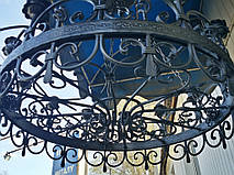 Кованая люстра ручной работы 4
