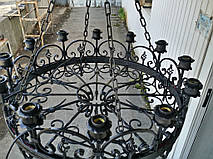 Кованая люстра ручной работы 5