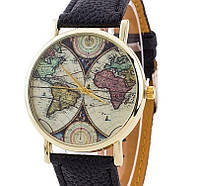 Годинник Geneva Maps (black) гарантія 6 місяців