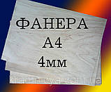 Фанера А4 4мм для уроків праці (випилювання, випалювання), фото 9
