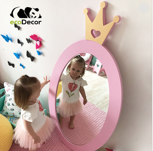 

Зеркало в детскую розовое Princess D1, Розовый
