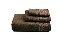Махровое полотенце с жаккардовым утонченным бордюром Бамбук.