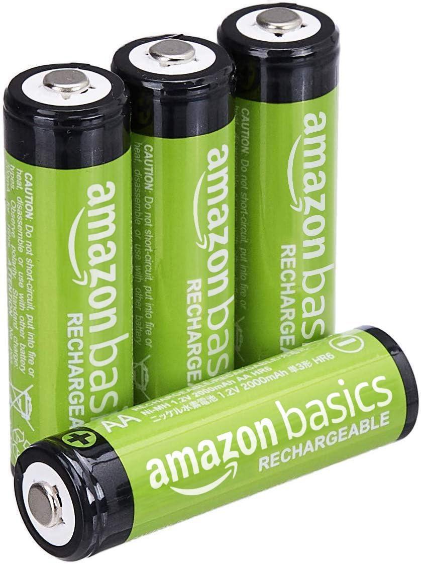 Amazon Basics 4er-Pack перезаряжаемые AA-NiMH-батарейки, 2000 mAh, 1,2 V, до 1000x перезаряжаемые,, фото 1