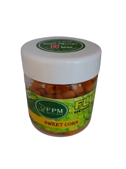 Пеллетс Soft Method Pellet Fluo FPM 8мм 50г в банке Sweet Corn, фото 1