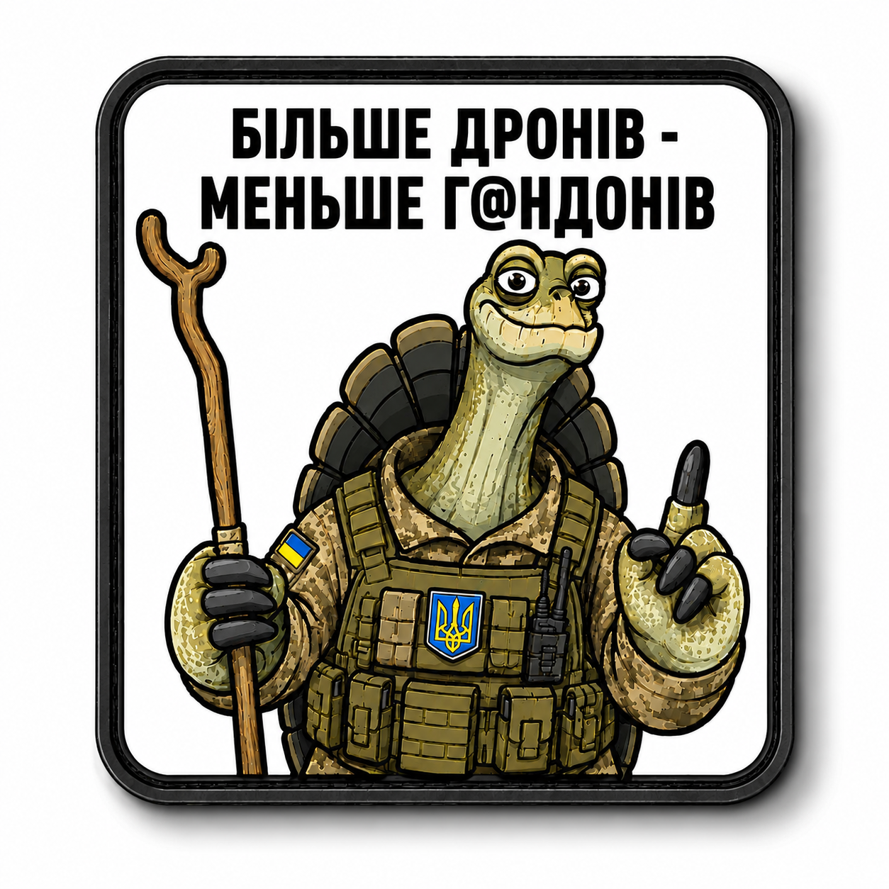 Патч / шеврон Философия Черепахи: Больше дронов