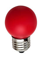 Лампа светодиодная Feron LB-37 1W E27 G45 шар красный