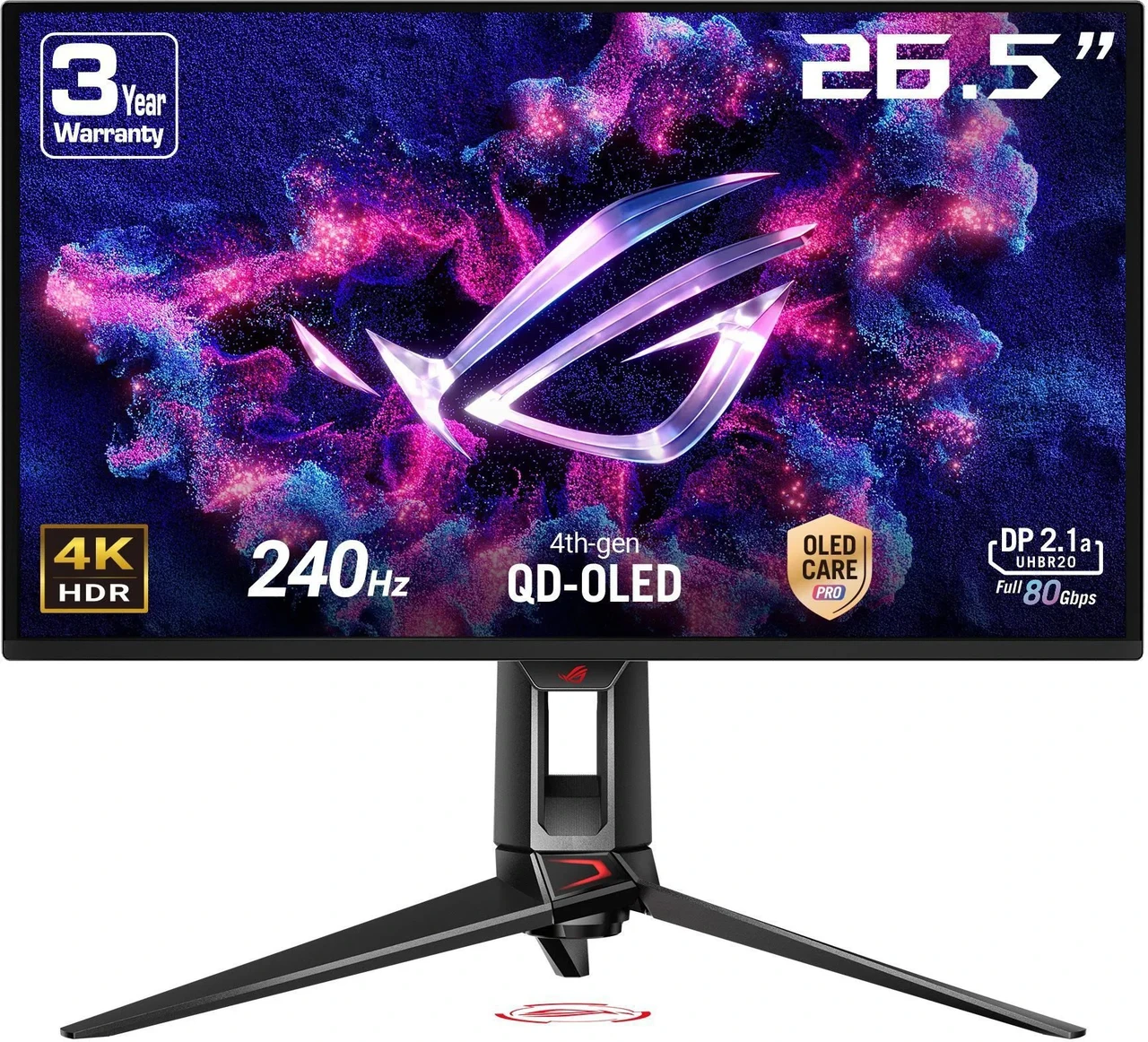 Монитор ASUS ROG Swift OLED PG27UCDM 27" 4K 240Hz (90LM0B30-B01971), фото 1