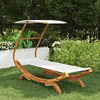 Гамак с каркасом Vidaxl 100x198x150см ель кремовый