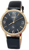 Жіночий наручний годинник Orient FQC0H003B0 кварцевий зі шкіряним ремінцем