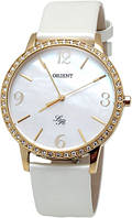 Жіночий наручний годинник Orient FQC0H004W0 кварцевий зі шкіряним ремінцем