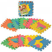 Килимок Мозаїка M 2738 EVA, фігурки тварин, 10де, у кульці, 29-29-8 см