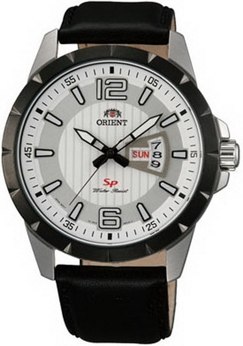Чоловічий наручний годинник Orient FUG1X003W9 SP кварцевий із шкіряним браслетом