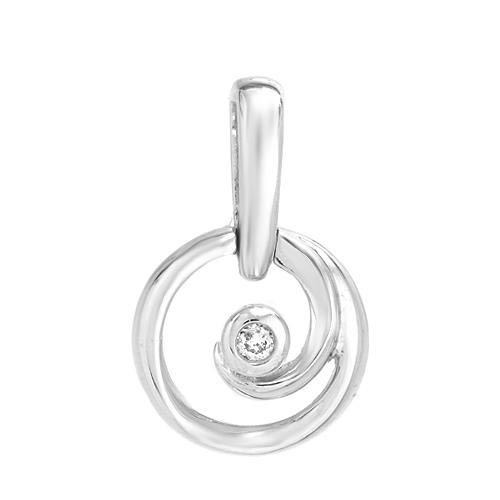 Золотий кулон із діамантом 0,02 карат