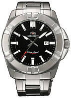 Водонепроникний кварцевий наручний годинник-браслет Orient FUNE8002B0 чоловічий з металічним браслетом