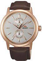 Чоловічий наручний годинник Orient FUW00002W0 кварцевий із шкіряним браслетом