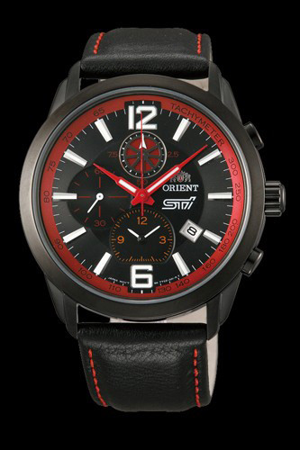Мужские наручные часы Orient STT0Z002B0 Chronograph LIMITED EDIT кварцевые с кожаным браслетом - фото 2 - id-p523755017