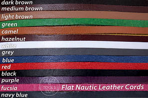 Плоскі шкіряні шнури Nautic