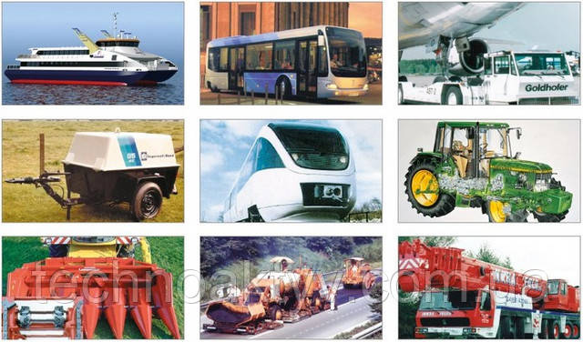  Області застосування еластичних муфт і валів CENTA