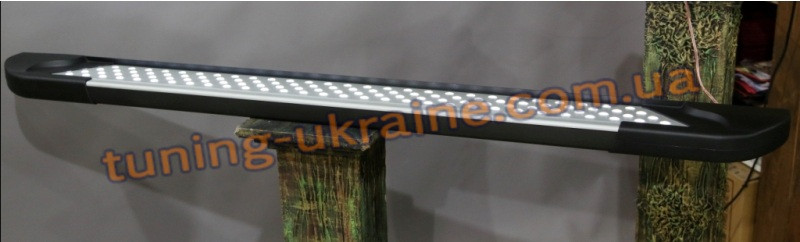 Бічні майданчики з алюмінію Allmond Led для Peugeot 3008 2009-2014