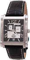 Чоловічий наручний годинник Orient FETAC006B0 зі шкіряним ремінцем механічний