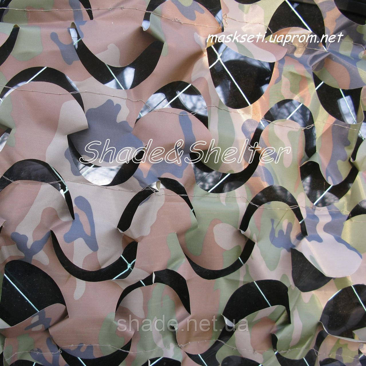 Сетка маскировочная затеняющая (тент продуваемый) Серия WaterProof "Камуфляж НАТО". - фото 5 - id-p177182