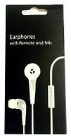 Hi-Fi навушники вкладиші, з мікрофоном Apple Earphones